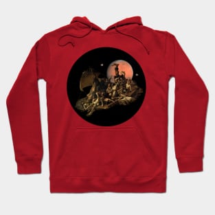 The Raft of the Medusa in Space Hoodie